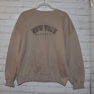 🖤🗽 SHEIN New York Brooklyn Sweatshirt · Size XL